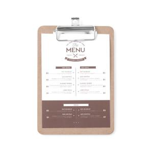 Speisekartenhalter Clipboard - 125 x 180 mm