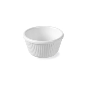 Geribbeld ramequin van melamine - 50 ml