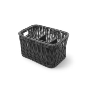 Cutlery Basket - 4 Compartments - Black