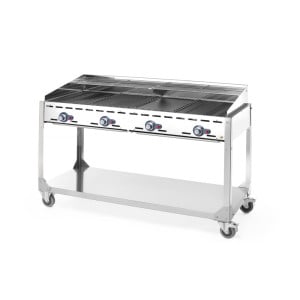 Professional Gas BBQ on Wheels - Brand HENDI