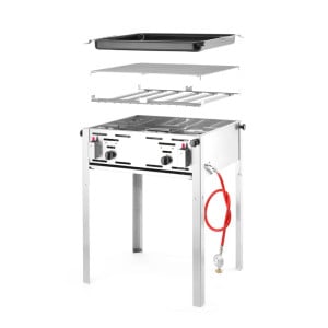 Professioneller Gasgrill Grill-Master Maxi - Marke HENDI - Fourniresto