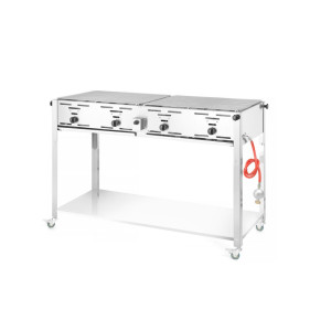 Gas BBQ High Capacity Grill-Master Quattro - Brand HENDI