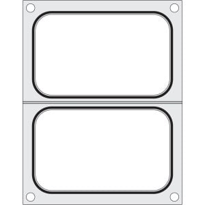 Afdichtingsmat voor handsealer - 2 compartimenten 178 x 113 mm - Hendi