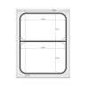 Dichtungsmatrix für manuelle Versiegelungsmaschine - 2 Fächer - Hendi