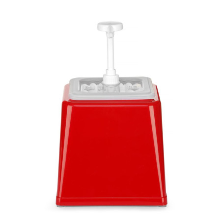 Sausdispenser met pomp - Rood - 2,5 L - Hendi