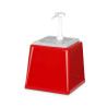 Sausdispenser met pomp - Rood - 2,5 L - Hendi