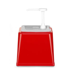 Distributeur de Sauce avec Pompe - Rouge - 2,5 L - Hendi