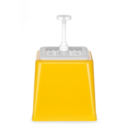 Distributeur de Sauce avec Pompe - Jaune - 2,5 L - Hendi