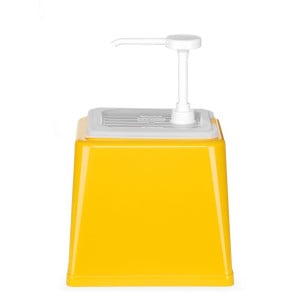 Distributeur de Sauce avec Pompe - Jaune - 2,5 L - Hendi