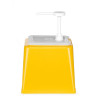 Sauce Dispenser with Pump - Yellow - 2.5 L - Hendi