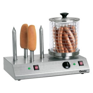 Professionele Hotdogmachine - 4 broodjes - Bartscher