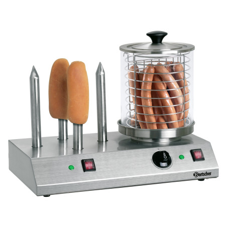 Professionele Hotdogmachine - 4 broodjes - Bartscher