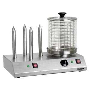 Professionelle Hot Dog Maschine - 4 Toasts - Bartscher