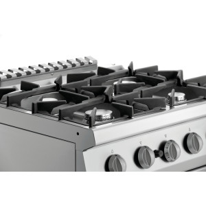 Fornuis 4 Pits met Gasoven GN 2/1 Serie 700