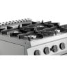 4-Burner Stove with Gas Oven GN 2/1 Series 700