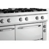 Fornuis 6 branders met elektrische oven GN 1/1 en kast Serie 700