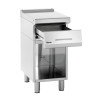 Werkblad met open sokkel Serie 700 professioneel - Ref BR284804