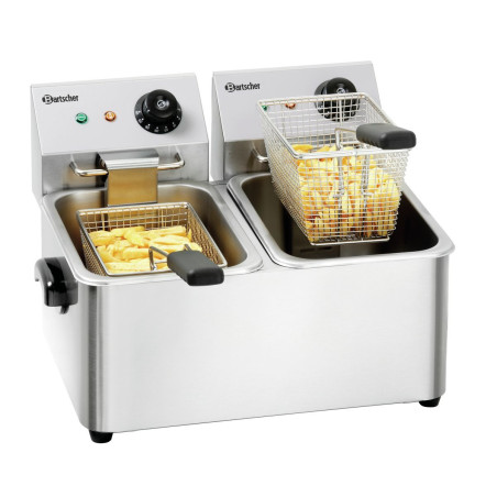 Professional electric fryer SNACK II 2x4 L