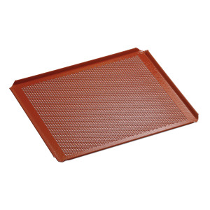 Plaque de cuisson GN 2/3 perforée revêtement silicone