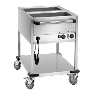 Bain-Marie-Wagen - 2 GN 1/1