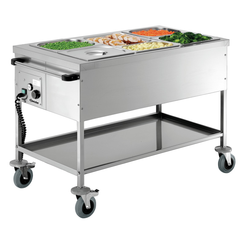 Bain-Marie zonder waterwagen - 3 GN 1/1