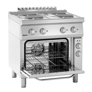 Four-burner range with electric oven GN1/1 Series 700