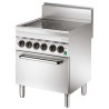 Four-zone radiant cooker with electric oven GN1/1 Series 650