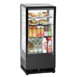 Mini Professionele Koelvitrine Bartscher - 78 L Zwart