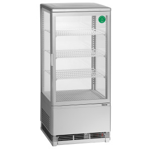 Mini Professionele Koelvitrine Bartscher - 78 L Zilver