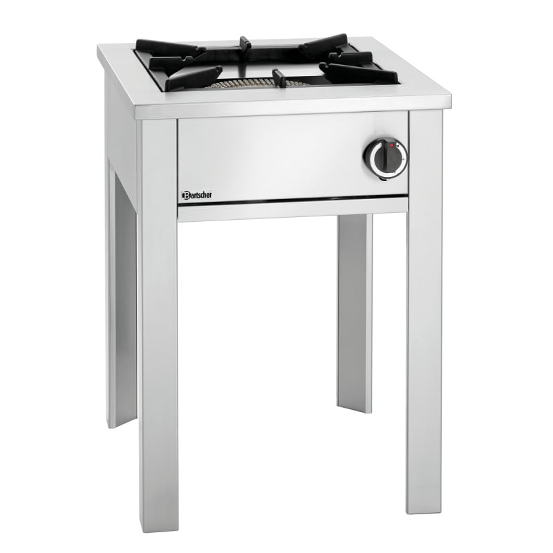 Professionele gasfornuis op poten - 1 brander - 280 mm Bartscher 1050603 Professionele gasfornuis op poten - 1 brander - 280 mm Bartscher 1050603