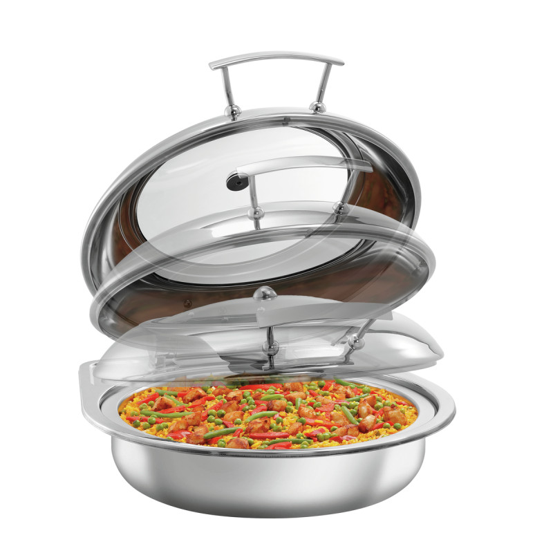 Round Flexible Chafing Dish with Removable Lid - 6.2 L - Bartscher