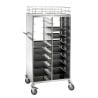 Trolley with Trays 443 x 343 mm and GN 1/1 Containers - 2 x 8 Levels