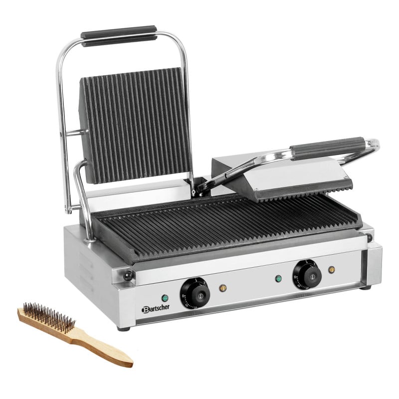 Panini-Doppelgrill - gerillte Platten