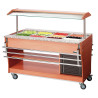 Sliding Shelves for Heated and Refrigerated Buffet - 4 x GN 1/1