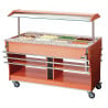 Schaalhouder voor verwarmd en gekoeld buffet - 4 x GN 1/1