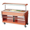 Sliding Shelves for Heated and Refrigerated Buffet - 4 x GN 1/1