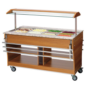 Schaalhouder voor verwarmd en gekoeld buffet - 4 x GN 1/1