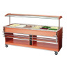 Schaalhouder voor verwarmd en gekoeld buffet - 6 x GN 1/1