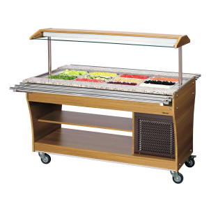 Refrigerated Salad Bar Buffet - 4 x GN 1/1