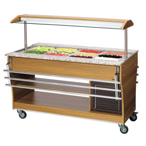 Koelbuffet/Saladebar - 4 x GN 1/1