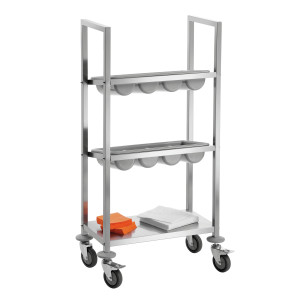 Cutlery Trolley in Stainless Steel - Bartscher