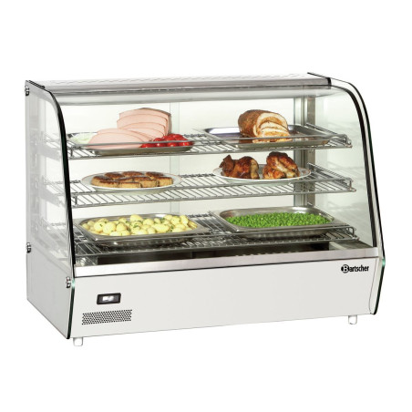 Vitrine chauffante Bartscher DeliPlus II en acier inoxydable