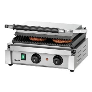 Grill contact Panini-T Bartscher : High-performance contactgrill voor panini's en sandwiches