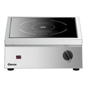 Professional induction hob Bartscher ITH 35-265 - Power 3500W and 20 levels - Stainless steel