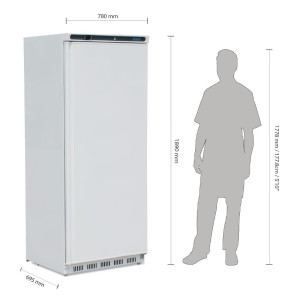 White Positive Refrigerated Cabinet - 600 L