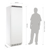 White Positive Refrigerated Cabinet - 400 L - Polar