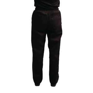 Küchenhose Easyfit Schwarz mit Teflon-Beschichtung - Größe XS - Whites Chefs Clothing - Fourniresto