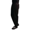 Mixed Easyfit Black Teflon Treated Kitchen Pants - Size XXL - Whites Chefs Clothing - Fourniresto