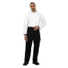 Witte unisex koksbuis met lange mouwen Vegas - Maat M - Whites Chefs Clothing - Fourniresto