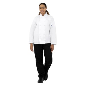 Veste De Cuisine Mixte Blanche À Manches Longues Vegas - Taille S - Whites Chefs Clothing - Fourniresto